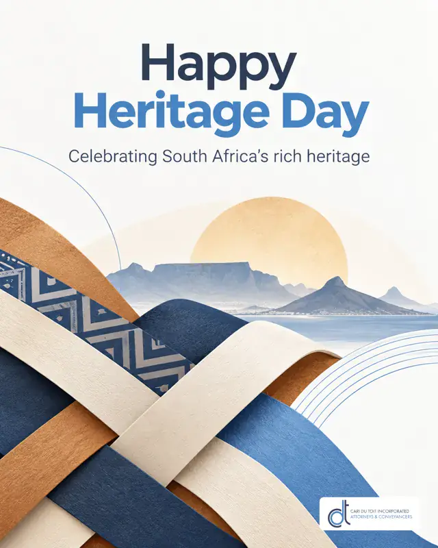 Post for CDT Attorneys: Happy Heritage Day from CDT Attorneys. Celebrating the traditions and communities that make South Africa home