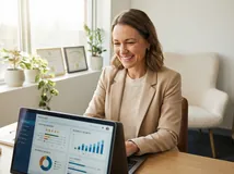 Happy business owner